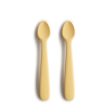 mushie Silicone Feeding Spoons 2-Pack - Daffodil For Cheap