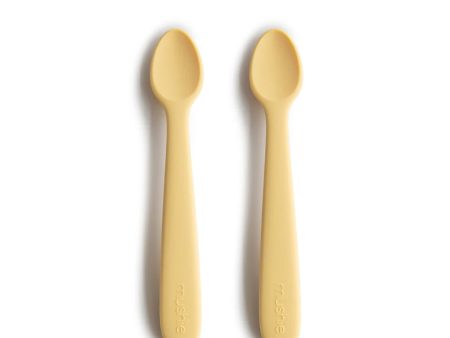 mushie Silicone Feeding Spoons 2-Pack - Daffodil For Cheap