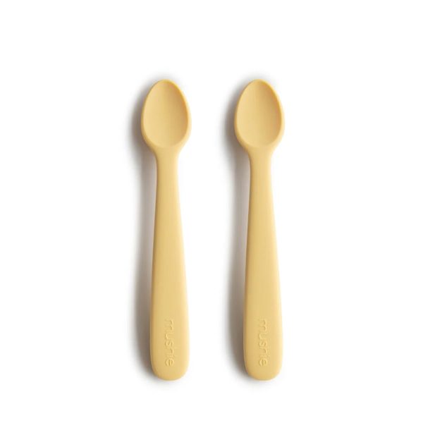 mushie Silicone Feeding Spoons 2-Pack - Daffodil For Cheap