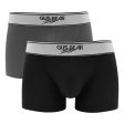 [Bundle of 2] GUS BEAR Cotton Trunks (2-pc pack) - Black Grey For Cheap