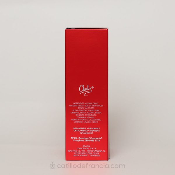 CHARLIE RED BY REVLON EAU DE TOILETTE MUJER 100ML For Cheap