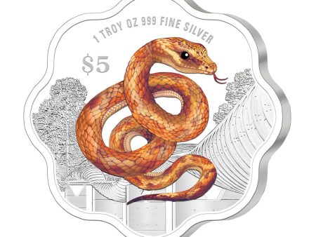 [The Singapore Mint] 2025 Singapore Lunar Snake 1 troy oz 999 Fine Silver Proof Colour Coin (R004) by MAS For Discount