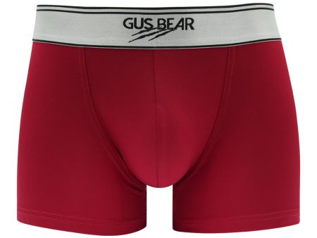 [Bundle of 2] GUS BEAR Microfiber Trunks (1-pc pack) - Red Fashion