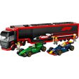 LEGO City: F1® Truck with RB20 & AMR24 F1® Cars (60445) Online now