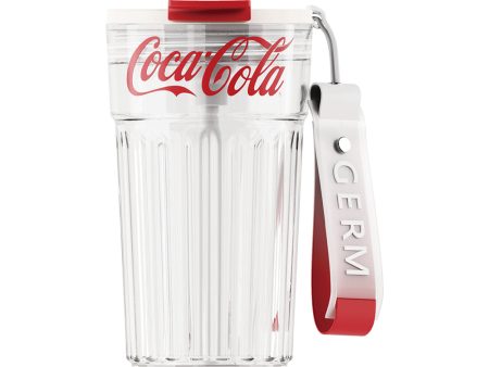 GERM x Coca Cola Tritan Travel Mug 450ml - Transparent White Online Sale