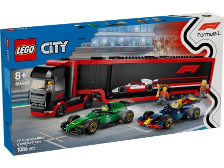 LEGO City: F1® Truck with RB20 & AMR24 F1® Cars (60445) Online now