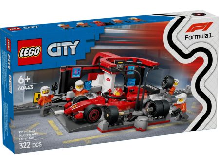 LEGO City: F1® Pit Stop & Pit Crew with Ferrari Car (60443) Fashion