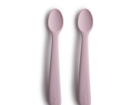 mushie Silicone Feeding Spoons 2-Pack - Soft Lilac Online Sale