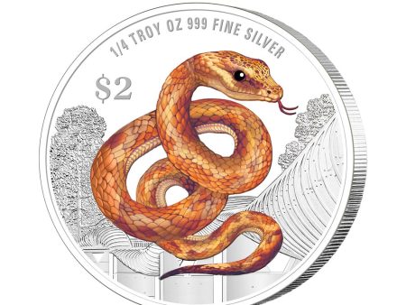 [The Singapore Mint] 2025 Singapore Lunar Snake 1 4 troy oz 999 Fine Silver Proof-Like Colour Coin (R002) by MAS on Sale