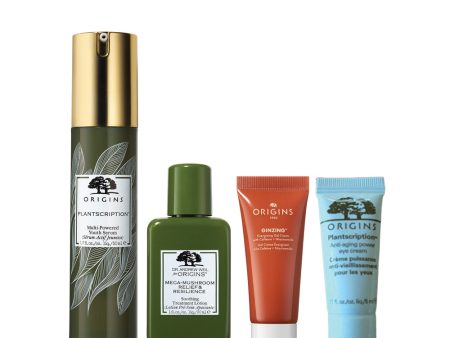 Origins Powered Youth Set (Plantscription TM Multi-Powered Youth Serum 50ml + 3-pc Gift) Fashion