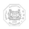 [The Singapore Mint] 2025 Singapore Lunar Snake 1 troy oz 999 Fine Silver Proof Coin (R003) by MAS on Sale