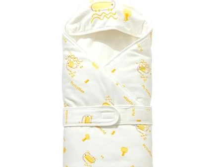 Purcotton Baby Swaddle 90cm x 90cm - Yellow Baby Elephant For Discount