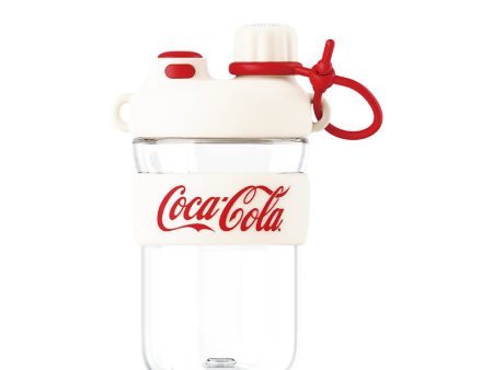 GERM x Coca Cola Tritan Water Bottle 650ml - White For Cheap