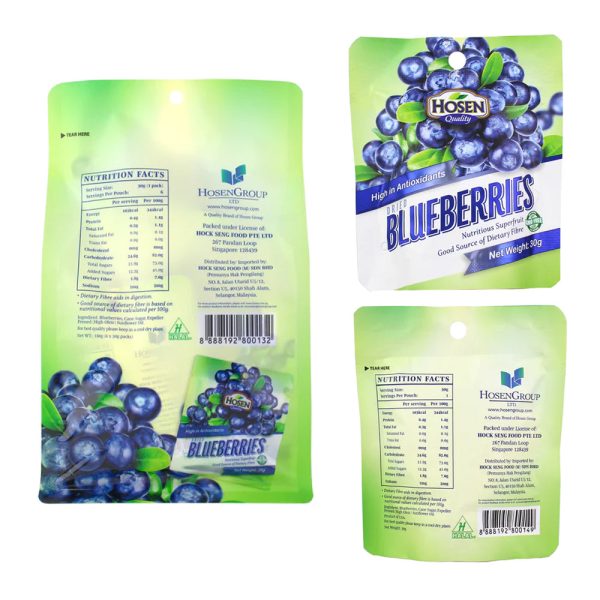 [Bundle of 2] Hosen Dried Nutritious Superfruit 6 packed x 30g - Blueberries   Cranberries Discount