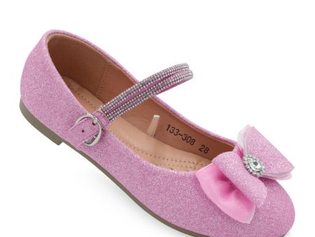 NONO Kids Mary Jane Glittered Pink Shoes - Pink (133-308-Pink) Online Sale