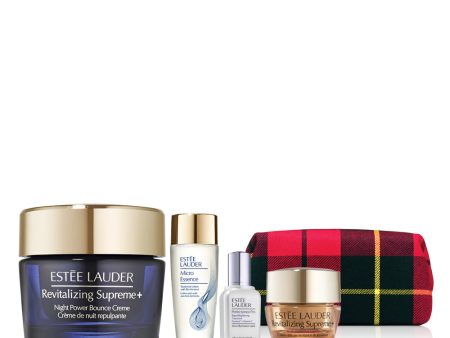 Estée Lauder Lift & Bounce Kit (Supreme + Night Power Bounce Crème 75ml + 4-pc gift) Online Sale