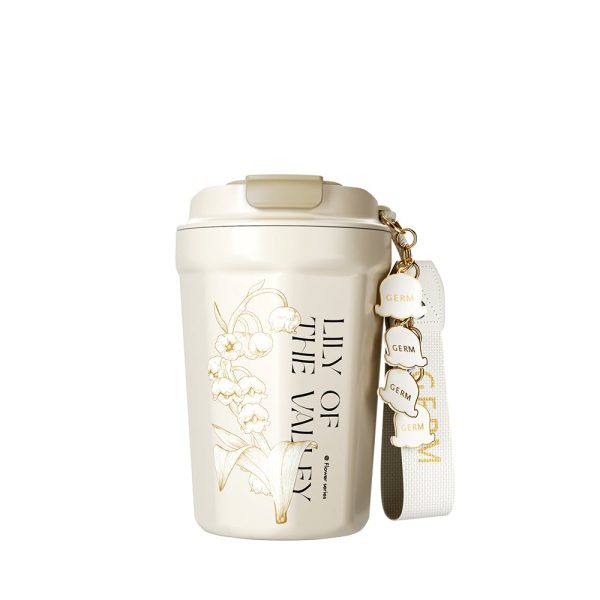 GERM Lily of The Valley Flask 390ml - White on Sale