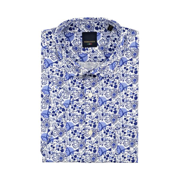 Ferraggus 100% Cotton Short-Sleeved Shirt - A Online now