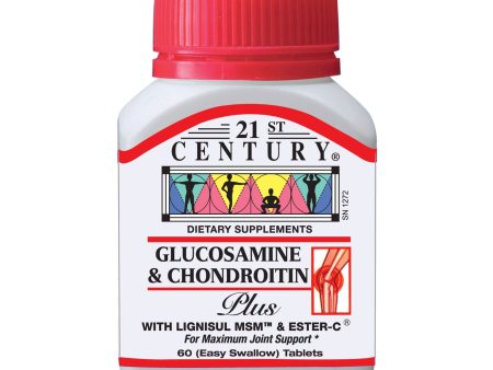 21ST CENTURY Glucosamine & Chondroitin Plus With Lignisul MSM & Vitamin C 60 Tablets Online