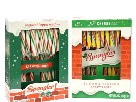 [XMAS SPECIAL] Spangler Xmas Hand-Striped Candy Canes Gift Set - Assorted Flavours Online Sale