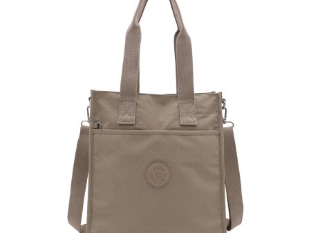 LASELLE Lightweight Nylon Tote Bag - Sand Cheap