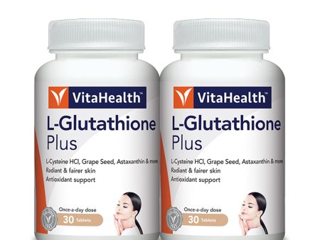 VitaHealth L-Glutathione Plus 30 Tablets - Bundle of 2 Online Sale