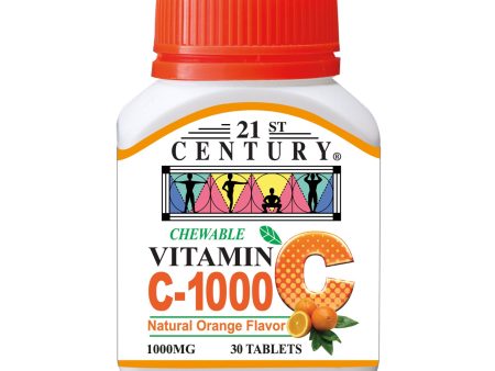 21ST CENTURY Chewable Vitamin C-1000 30 Vegetarian Tablets For Cheap