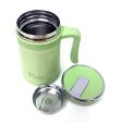 La gourmet Spring 0.5L Thermal Mug With Strainer - Green (395801) Online Sale