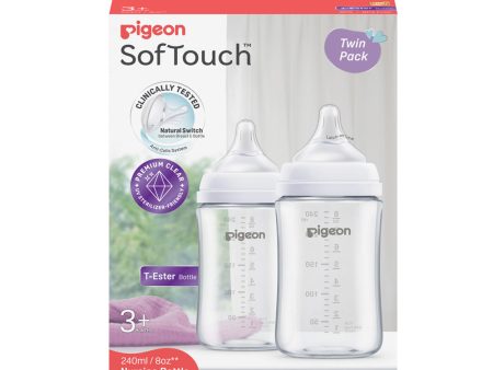 Pigeon Softouch Bpp Nursing Bottle T-Ester 240ML Twin Pack Fashion