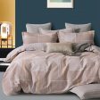 KINGSFORD Placid Bedset 1500TC 100% Cotton Sateen (Single Super Single Queen King) - Natural Lines on Sale