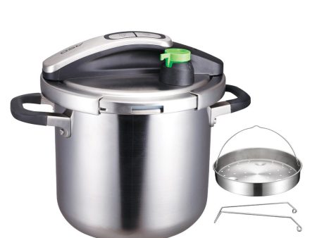 ASD 6L 3-Ply 18 10 Stainless Steel Ultra Fast Pressure Cooker with Stainless Steel Supply