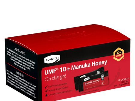 COMVITA UMF 10+ Manuka Honey 12 Sachets x 10g - Bundle of 2 Online now