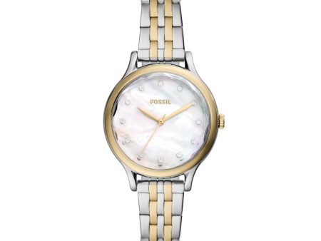 Fossil Women s Laney Three-Hand Two-tone Stainless Steel Watch Online now