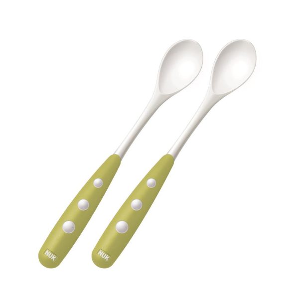 NUK Easy Learning Feeding Spoon 2pcs-pack - Green Hot on Sale