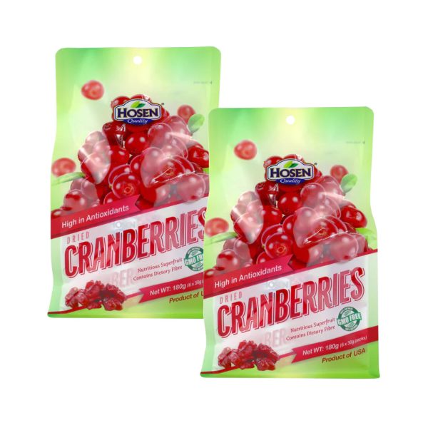 [Bundle of 2] Hosen Dried Nutritious Superfruit 6 packed x 30g - Blueberries   Cranberries Discount