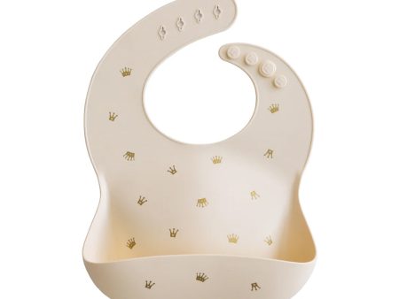 mushie Silicone Bib - Crowns Discount