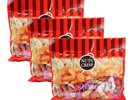 [Bundle of 3] Nuts Crisp with Assorted Crunchy Nuts - 500g Online now