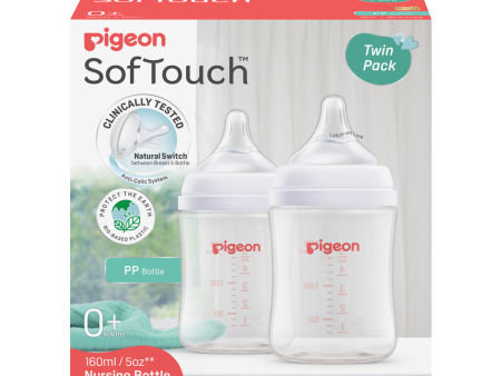 Pigeon Softouch Bpp Nursing Bottle PP 160ML Logo Twin Pack Cheap