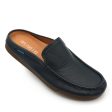 BRUNO CO. Leather Men s Mules Shoes (Navy) For Discount