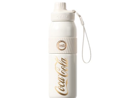 GERM x Coca Cola Sporty Stainless Steel Vacuum Flask 580ml - Beige Supply