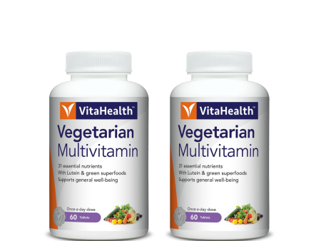 VitaHealth Vegetarian Multivitamin (Twin Pack) - 2 x 60 Tablets Online Sale