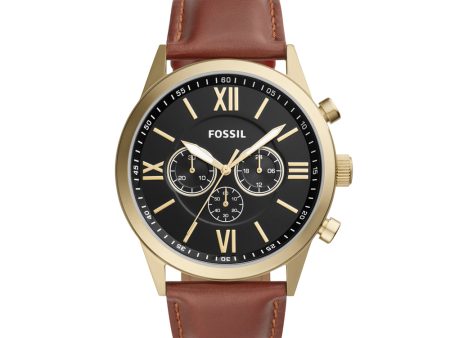 FOSSIL Flynn Chronograph Brown Leather Fashion