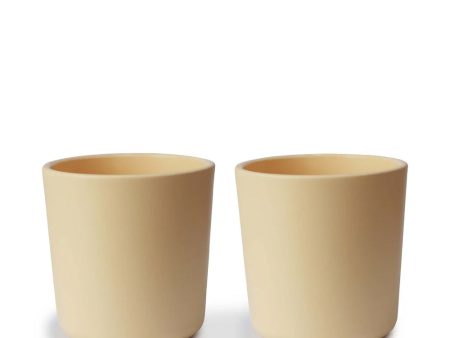 mushie Dinnerware Cup Set of 2 - Pale Daffodil Online now