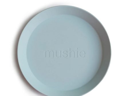 mushie Round Dinnerware Plates Set of 2 - Powder Blue on Sale