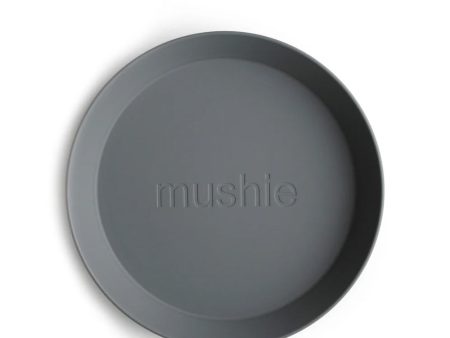 mushie Round Dinnerware Plates Set of 2 - Smoke For Discount