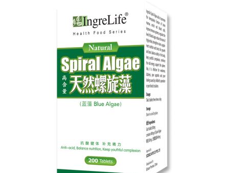 IngreLife Natural Spiral Algae 200 Tablets Sale