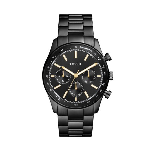 Fossil Men s Sullivan Multifunction Black Stainless Steel Watch Online