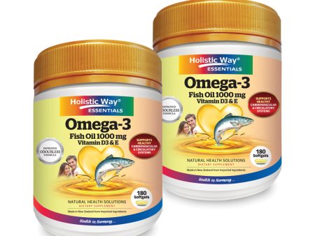 Holistic Way Omega 3 Fish Oil 100mg 180 s (Buy 1 Free 1) Hot on Sale