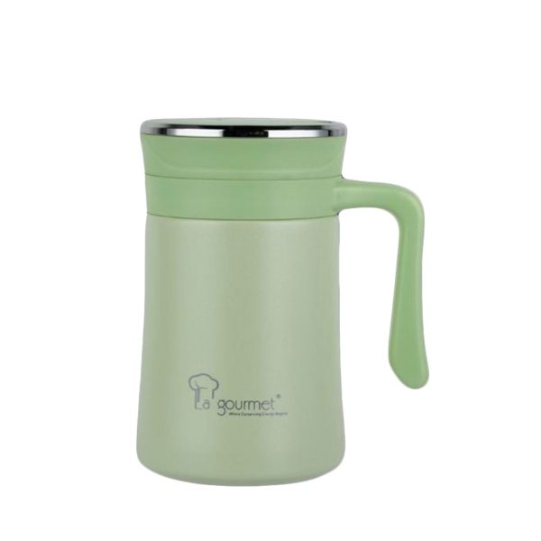 La gourmet Spring 0.5L Thermal Mug With Strainer - Green (395801) Online Sale