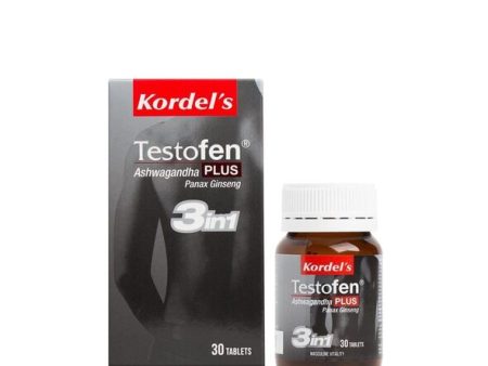 Kordel s Testofen® PLUS Ashwagandha and Panax Ginseng (30 Tablets) Online Sale